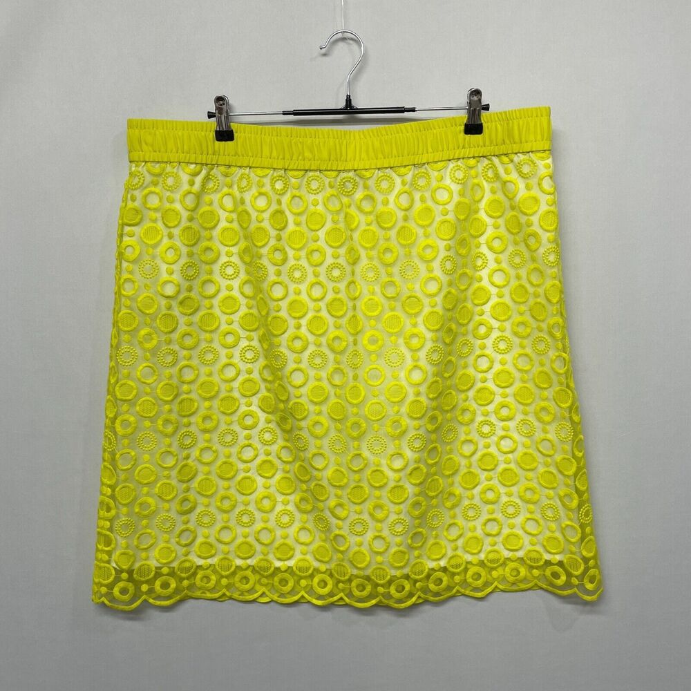 Liz Claiborne Women A-Line Skirt Size 1X Embroidered Nylon M232 -3